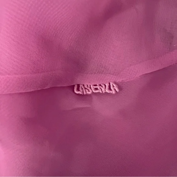 La senza babydoll mini dress top tank ruffles Pink Floral Sheer Babydoll Dress - Picture 8 of 10